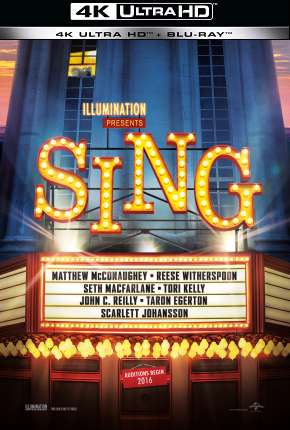 Filme Sing - Quem Canta Seus Males Espanta - 4K 2016 Torrent